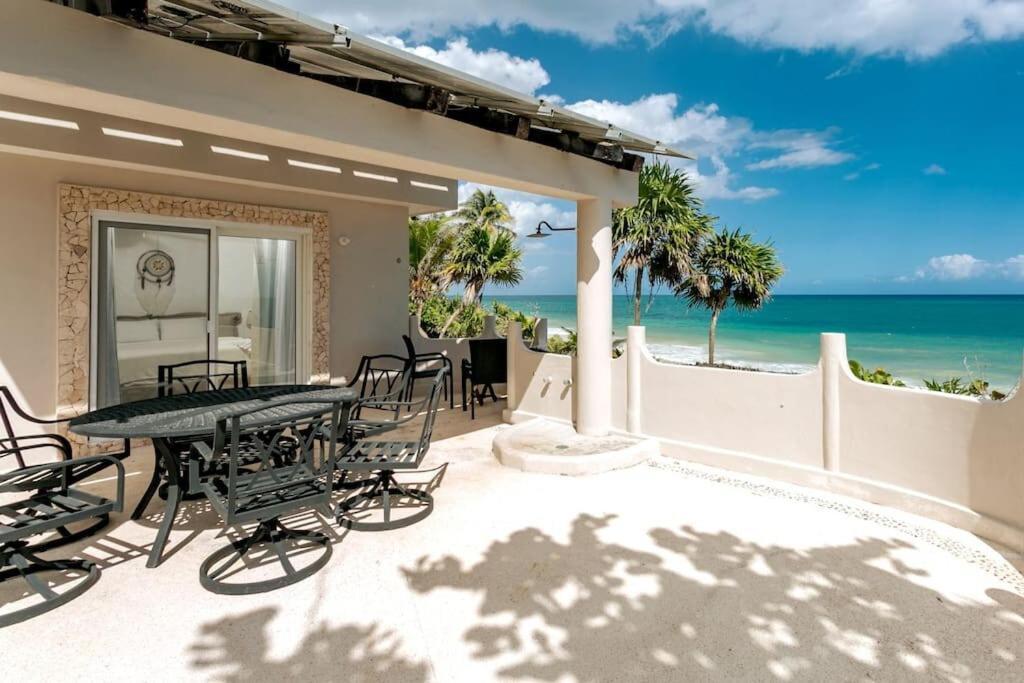Luxury 5-Br Beachfront Home In Tulum Casa Sofia Gato Экстерьер фото