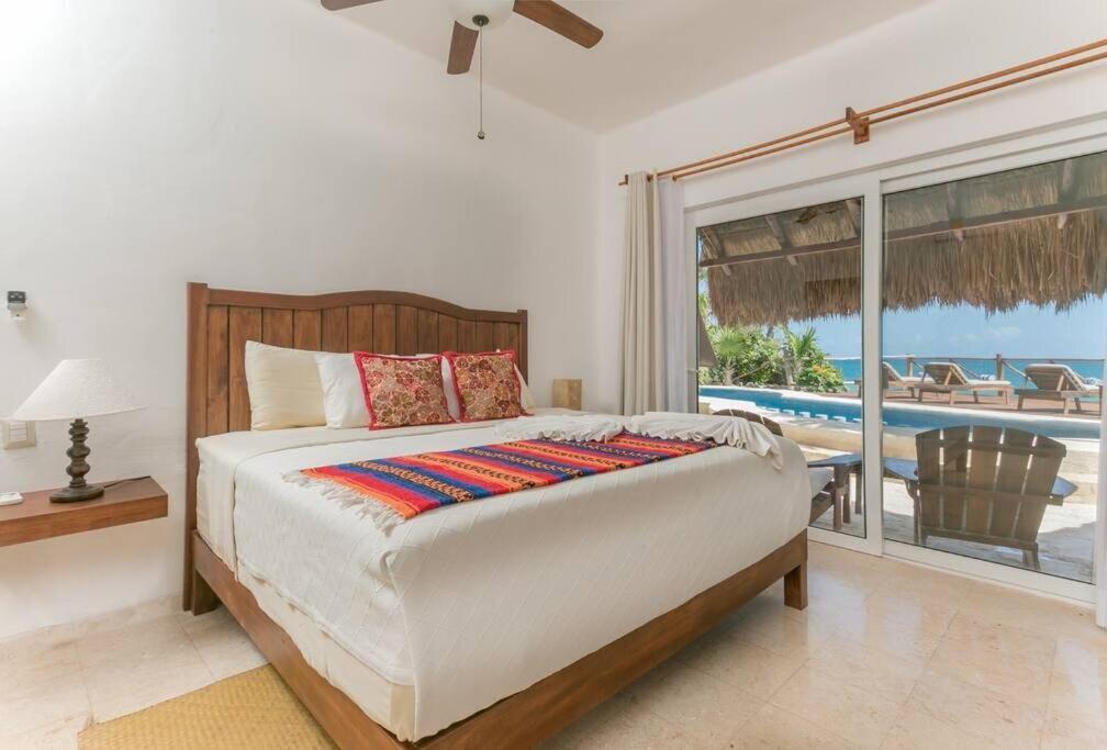 Luxury 5-Br Beachfront Home In Tulum Casa Sofia Gato Экстерьер фото