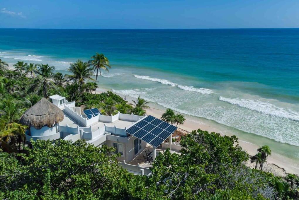 Luxury 5-Br Beachfront Home In Tulum Casa Sofia Gato Экстерьер фото