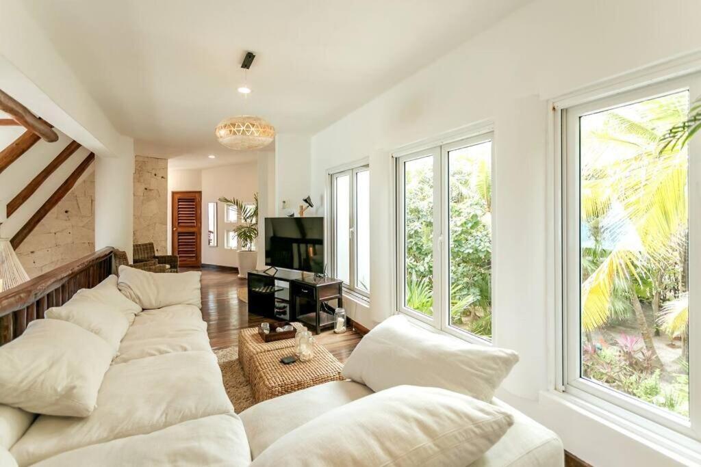 Luxury 5-Br Beachfront Home In Tulum Casa Sofia Gato Экстерьер фото